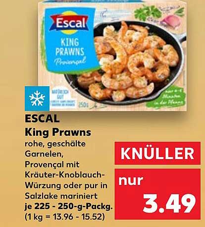 ESCAL King Prawns – rohe, geschälte Garnelen