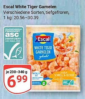 Escal White Tiger Garnelen, tiefgefroren