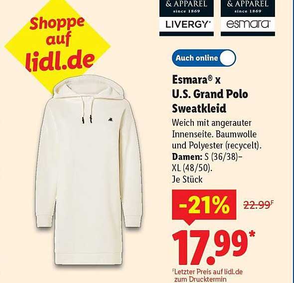 Esmara® x U.S. Grand Polo Sweatkleid