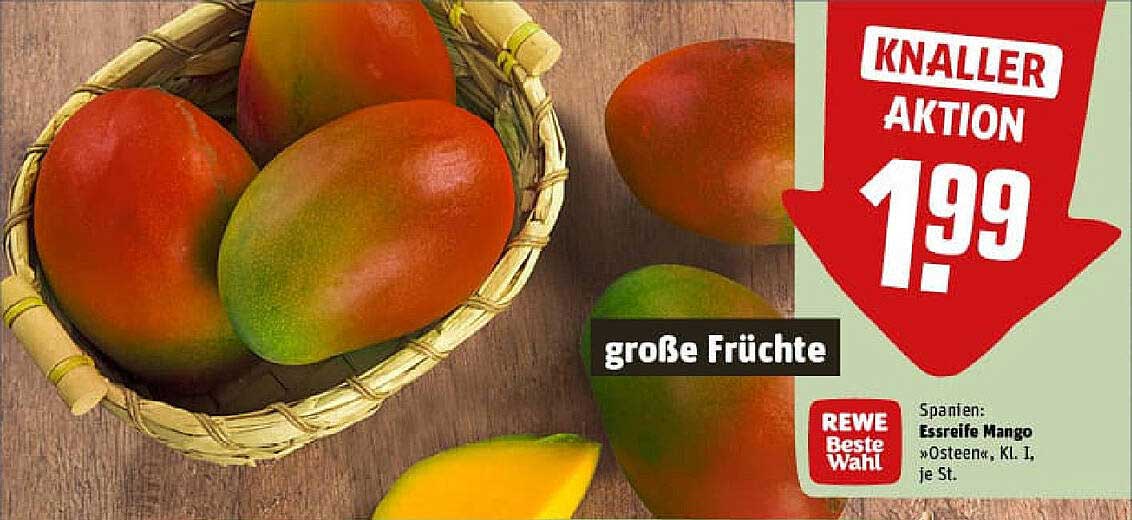 Essreife Mango, große Früchte