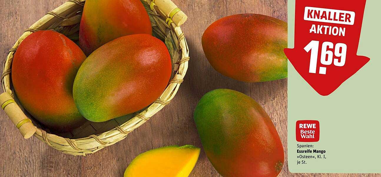 Essreife Mangos aus Spanien, Kl. I, je St.