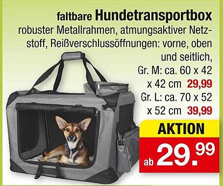 faltbare Hundetransportbox