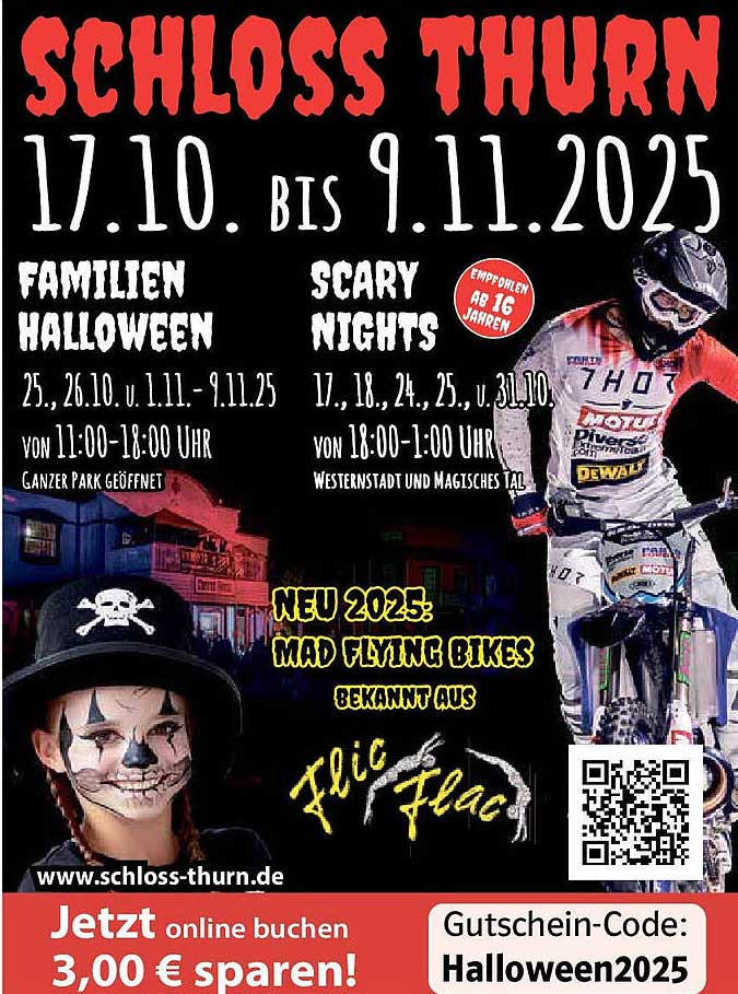 Familien Halloween und Scary Nights im Schloss Thurn