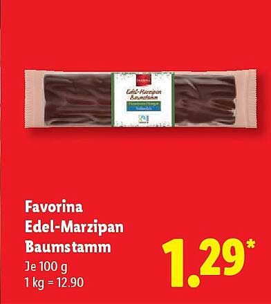 Favorina Edel-Marzipan Baumstamm