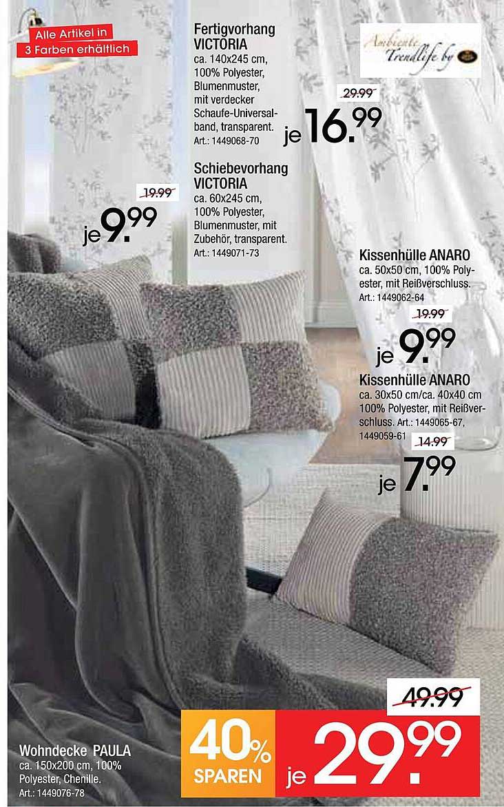 Fertighang Victoria und Schiebevorhang Victoria - das perfekte Duo für Ihr Zuhause!