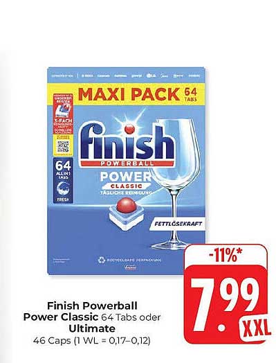 Finish Powerball Power Classic 64 Tabs oder Ultimate