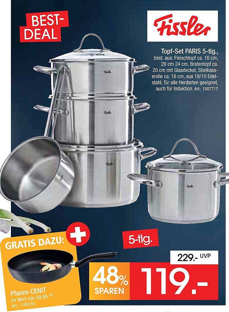 Fissler Topf-Set PARIS 5-tlg.