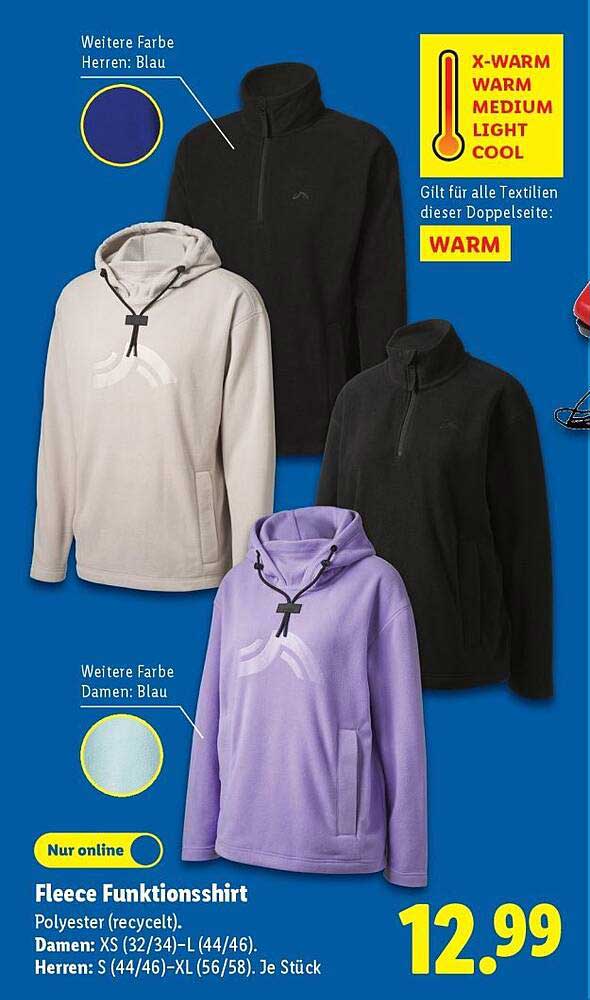 Fleece Funktionsshirt - Warm und gemütlich