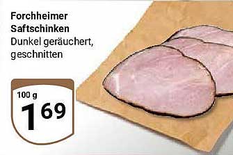 Forchheimer Saftschinken - Dunkel geräuchert, geschnitten