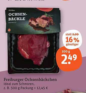 Freiburger Ochsenbäckchen - ideal zum Schmoren