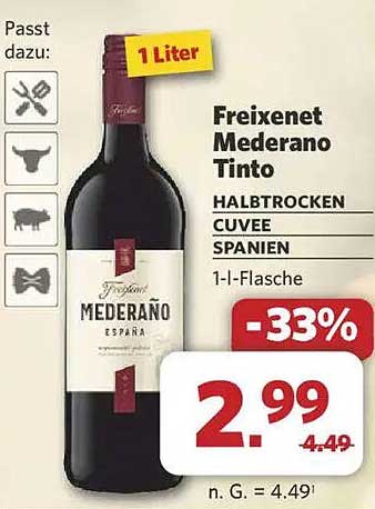 Freixenet Mederaño Tinto - Halbtrocken Cuvee Spanien