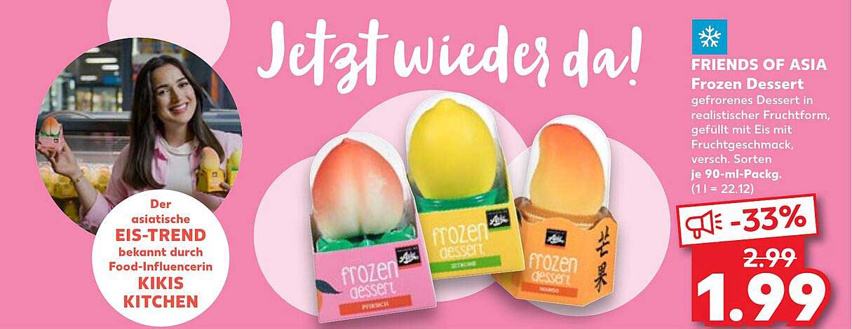 FRIENDS OF ASIA Frozen Dessert - gefrorenes Dessert in realistischer Fruchtform