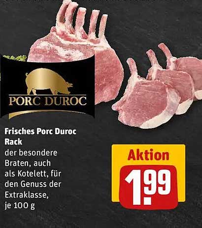 Frisches Porc Duroc Rack - der besondere Braten
