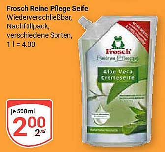 Frosch Reine Pflege Seife 500 ml - Aloe Vera