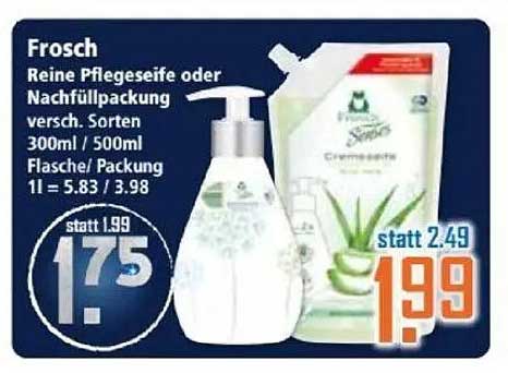 Frosch Reine Pflege-Seife oder Nachfüllpackung - Verschiedene Sorten