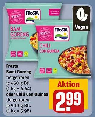 Frost Bami Goreng oder Chili Con Quinoa - Tiefgefroren