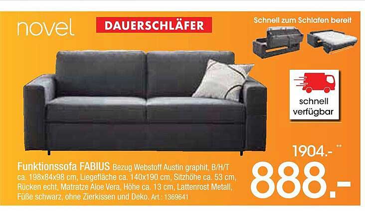 Funktionsofa FABIUS – Dauerläufer für Ihr Zuhause