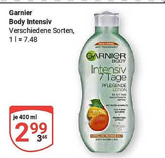 Garnier Body Intensiv pflegende Lotion, 400 ml