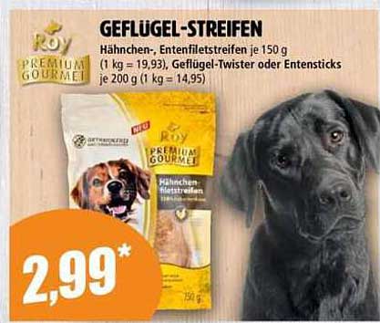 Geflügel-Streifen Hähnchen- und Entenfiletstreifen je 150 g