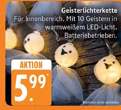 Geisterlichterkette für den Innenbereich