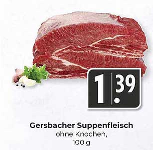 Gersbacher Suppenfleisch ohne Knochen, 100 g