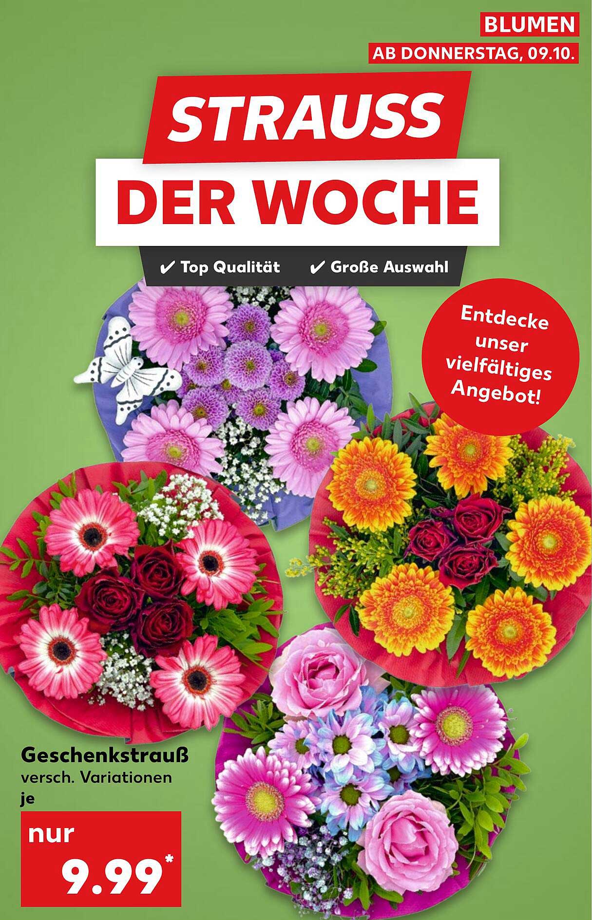 Geschenkstrauß verschiedene Variationen je nur 9,99*