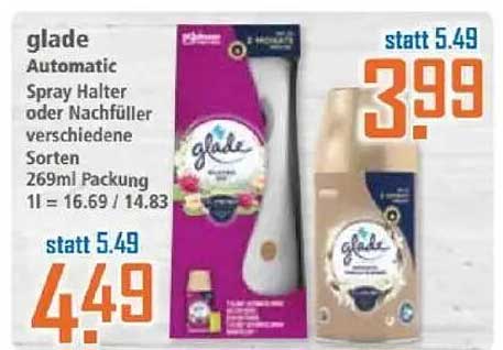 glade Automatic Spray Halter oder Nachfüller verschiedene Sorten