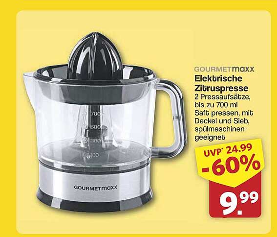 GOURMETmaxx Elektrische Zitruspresse