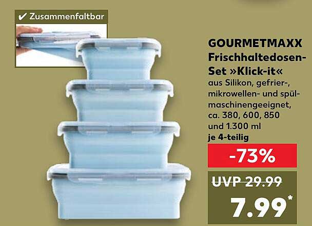 GOURMETMAXX Frischhaltedosen-Set »Klick-it«