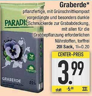 Graberde 20l Sack - ideal für Ihre Pflanzen!