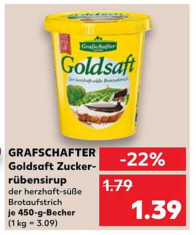 GRAFSCHAFTLER Goldsaft Zuckerrübensirup 450-g-Becher – herzhaft-süßer Brotaufstrich
