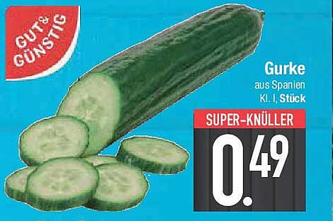 Gurke aus Spanien, Kl. I, Stück