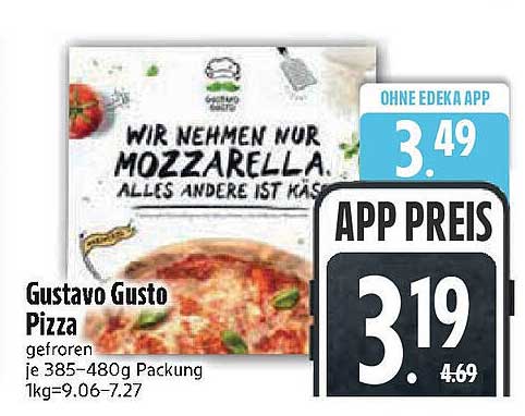 Gustavo Gusto Pizza - 385-480g - Gefroren
