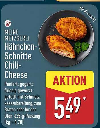 Hähnchen-Schnitte Chili-Cheese