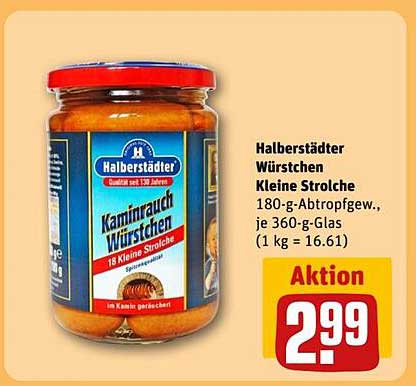 Halberstädter Würstchen Kleine Strolche 180-g-Glas