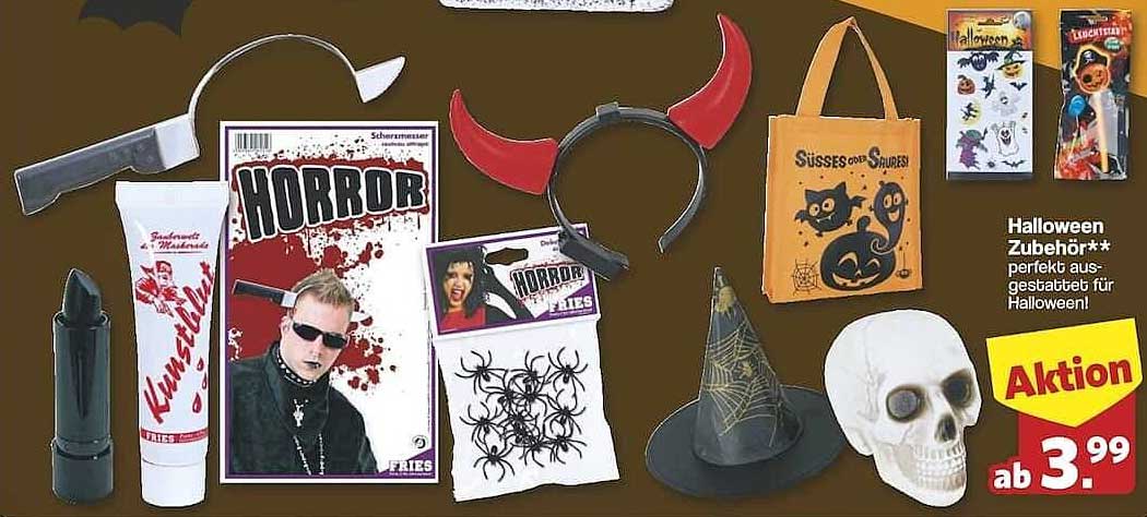 Halloween Zubehör - perfekt ausgestattet für Halloween!