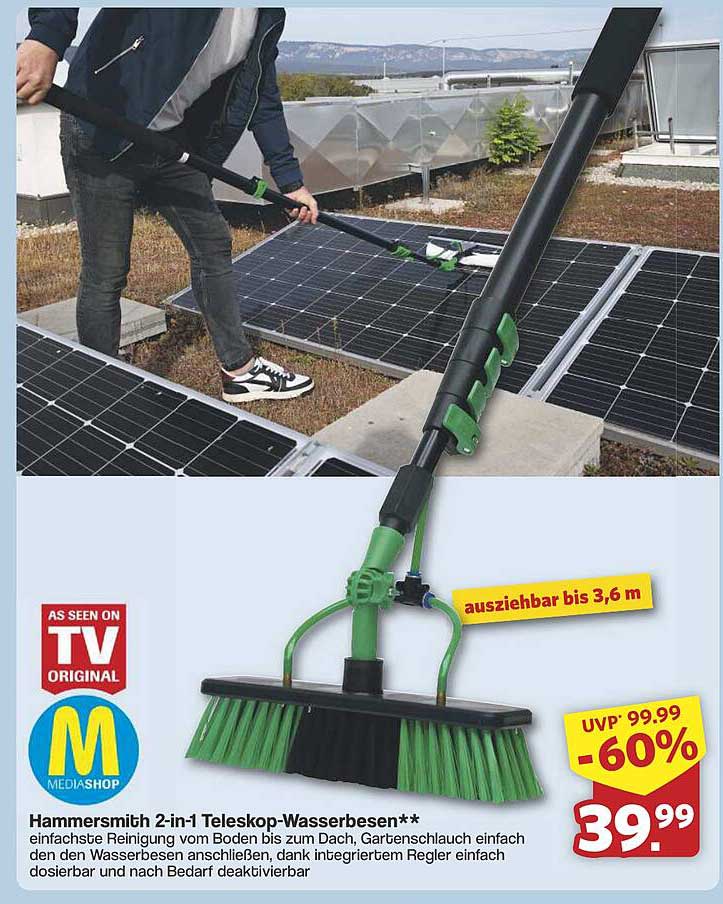 Hammersmith 2-in-1 Teleskop-Wasserbesen