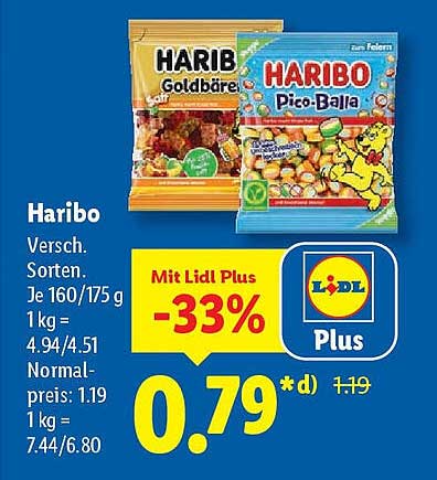 Haribo Goldbären und Pico-Balla – Für süße Genussmomente