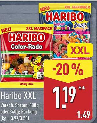 Haribo XXL - Verschiedene Sorten, 300g oder 340g