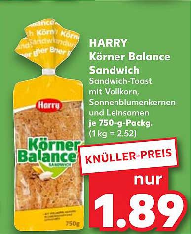 HARRY Körner Balance Sandwich-Toast