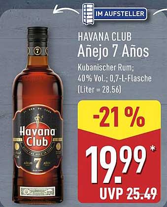 Havana Club Añejo 7 Años - Kubanischer Rum