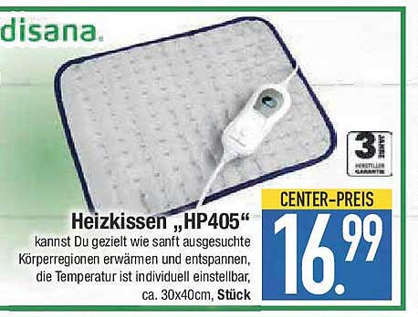 Heizkissen „HP405“ - gezielte Entspannung für Körper und Seele