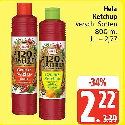 Hela Ketchup, verschiedene Sorten, 800 ml