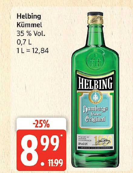 Helbing Kümmel 35 % Vol, 0,7 L