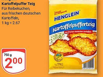 Henglein Kartoffelpuffer Teig 750 g