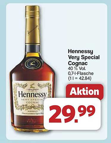 Hennessy Very Special Cognac 0,7 l Flasche - Aktion!