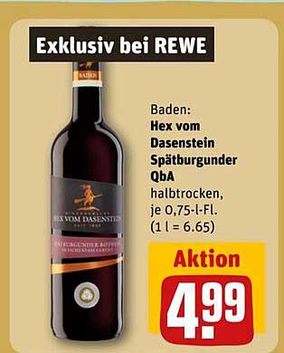 Hex vom Dasenstein Spätburgunder QbA halbtrocken 0,75 l
