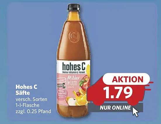 Hohes C Säfte verschiedenste Sorten 1-Liter-Flasche