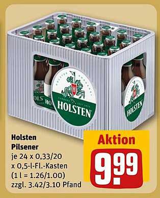 Holsten Pilsener 24 x 0,33 l Flasche - Aktion