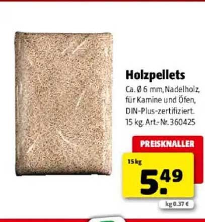 Holzpellets 15 kg - Der ideale Brennstoff für Kamin und Ofen